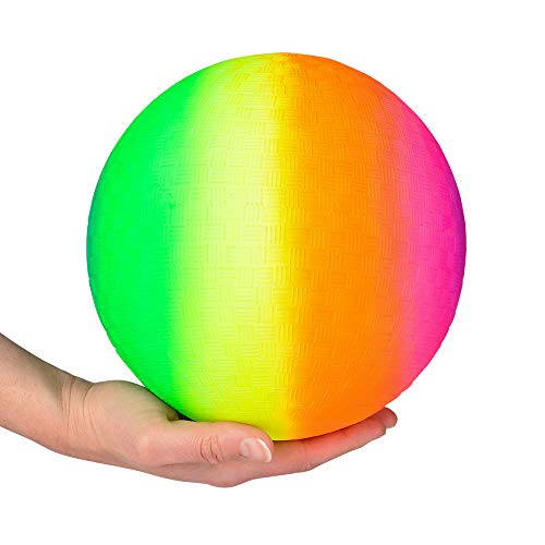 Honoson 24 Pcs Playground Balls 10 Inches Kickballs Dodgeball Inflatable  Rubb