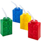 Building Blocks Cups with Straw & Lid - (Pack of 4) Reusable Brick Party Kids Cup for Block Birthday Party Supplies and Favors by Bedwina