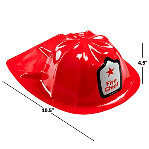 Bedwina Firefighter Party Supplies - (24 Pcs) Fire Chief Firefighter Party Hats (12) and Treat Boxes (12) for Fire Truck Birthday Party Supplies for Kids, Goodie Bags, Party Favors and Decorations