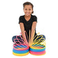 Jumbo Rainbow Coil Spring Toy - 6 Inch Giant Magic Spring Toys for Kids, A Huge Classic Novelty Toy for Boys and Girls, Colorful Neon Plastic Prizes, Gifts, Birthdays and Favors