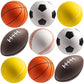 Foam Balls for Kids - 12 Large 3.5 Inch Sports Balls - Includes 3 Baseballs, 3 Footballs, 3 Soccer Balls, 3 Tennis Balls, Soft and Durable Play Toys for Smaller Hands to Enjoy