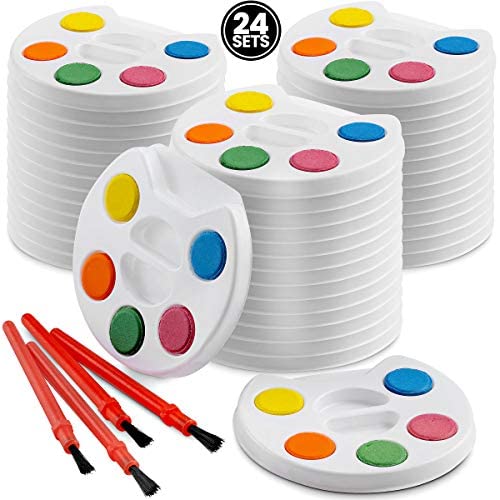 24 Watercolor Paint Set For Kids And Adults - Bulk Pack Of 24 Watercolor  Sets 