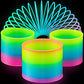3” Glow in the Dark Coil Spring Toy - Pack of 4 - Colorful Neon Rainbow Magic Spring Toys for Girls or Boys, Plastic Coil Springs for Fun Birthday Gift Ideas, Game Prizes and Party Favors for Kids