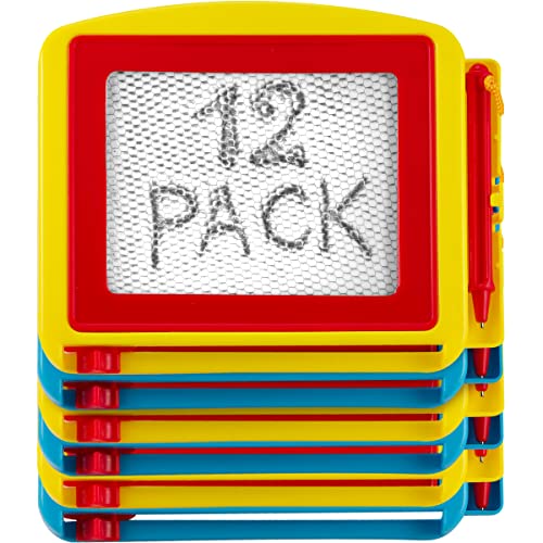 Bedwina Mini Magnetic Drawing Board for Kids Party Favors Mini Toys, 12-Pack, Size: 3.25 x 4