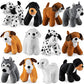 Bedwina Plush Puppy Dogs - (Pack of 12) 6 Inches Tall Stuffed Animals Bulk Assorted Puppies and Cute Stuffed Plushed Dog Puppies Assortment, Stocking Stuffers