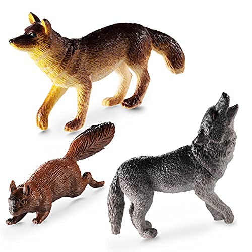 Zoo Animal Figurines Assortment for Kids, Pack of 12, Assorted Small Animal Figu