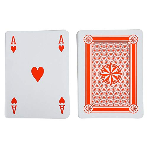 Giant 5 x 7 Inch Playing Cards - (Pack of 3 Decks) Full Big Decks of Jumbo Poker Index Playing Card Set for Casino Theme Game Night and Magic Party Supplies, Stocking Stuffers