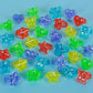 Plastic Glitter Rings - (144 Piece Bulk) Assorted Colors and Designs, Small Toys for Prizes, Birthdays, Carnival Prizes, Treasure Chest Toys, Goodie Bag Favors for Kids