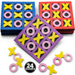 Tic Tac Toe (Bulk Pack of 24) 5"x5" Foam Tic-Tac-Toe Mini Board Game Toys for Kids, Birthday Party Favors, Goody Bag Stuffers, Classroom Prizes & Occupational Therapy, Stocking Stuffers