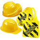 Bedwina Construction Birthday Party Supplies - (24 Pack) Construction Party Hat & Mini Tote Bag Supplies - (12) Yellow Toy Hats and (12) Under Construction Goodie Bags