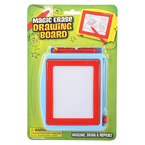 Mini Magnetic Drawing Board for Kids - (Pack of 12) Erasable Doodle Sketch Tablet and Writing Pad for Boys and Girls, Birthday Party Favor and Goodie Bag Filler