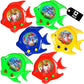 Fish Ring Toss Water Games for Kids - (Pack of 12) Handheld Retro Mini Arcade Game Pocket Travel Toys for Car Road Trips, Party Favors and Game Prizes