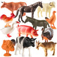 Farm Animal Toys - Pack of 12 - Plastic Farm Animals for Toddlers and Kids, Realistic 3-5 Inch Ranch / Barnyard Animal Toy Figures Styles Include Sheep, Horse, Goat, Duck, Chicken, Turkey, Cow, Pig