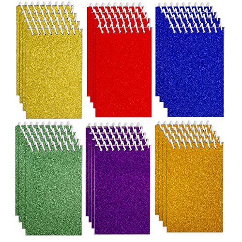 Mini Prism Spiral Notepads - (Bulk Pack of 24) Small Pocket Mini Notebooks for Kids, 2.5 Inch x 3.6 Inch - 20 Sheets Per Book, Top Bound Spiral Memo Note Pads for Party Favor Gifts and Goodie Bags