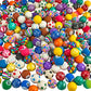 Bouncy Balls in Bulk - Pack of 250 (1inch/27mm) Hi Bounce Ball Variety Assortment Mix, Colorful and Small Rubber Bouncing Balls for Kids Game Prizes, Party Favors and Vending Machines