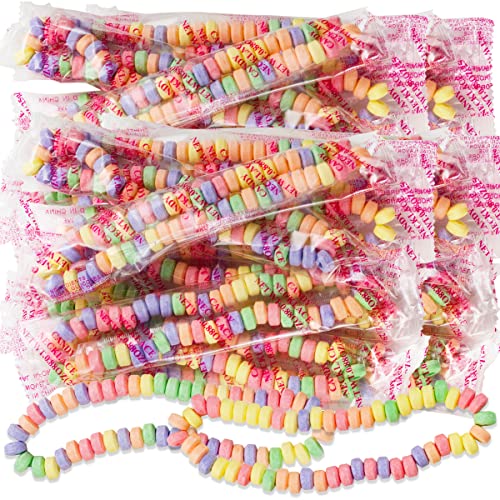 Candy Necklace - (16 Count) Individually Wrapped - Candy Jewelry Neckl –